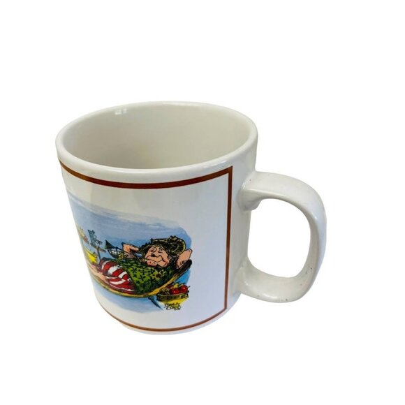 Parody Graphics Coffee Cup "I'm Retired That's Why" 8 Oz Humour With A Bite - Picture 5 of 6